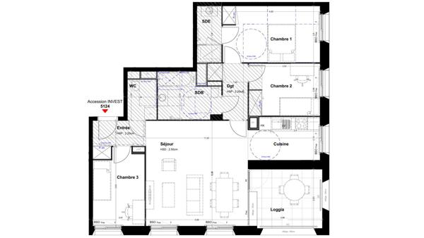 Appartement à vendre 4 pièces 86 m² Lyon 2