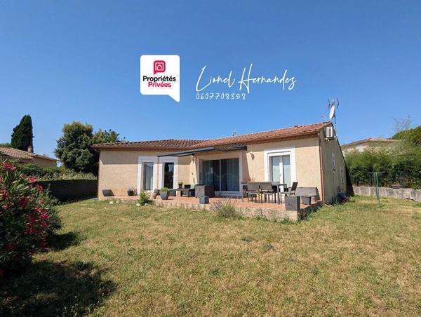Saint Privat Des Vieux - Villa de plain-pied de 105m² - 4 chambres - Garage - Terrain clos et plat de 640m²