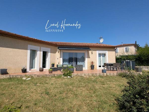 Saint Privat Des Vieux - Villa de plain-pied de 105m² - 4 chambres - Garage - Terrain clos et plat de 640m²