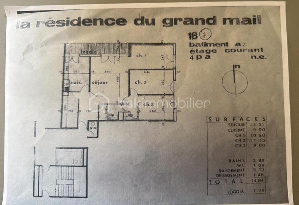 Appartement de 75,04 m²