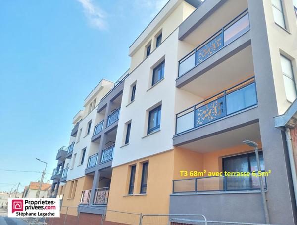 Appartement Berck 3 pièce(s) 67.9 m2 avec terrasse et garage