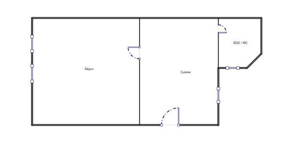 Appartement 2 pièces de 32 m² à Dreux (28100)