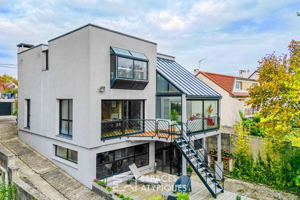 Environnement privilégié ! Maison d’architecte à Deuil-la-Barre, 15 minutes de Paris