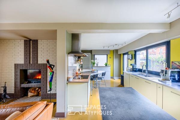 Environnement privilégié ! Maison d’architecte à Deuil-la-Barre, 15 minutes de Paris