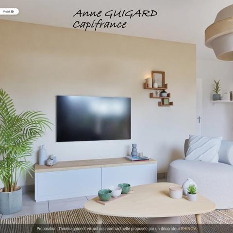 ANNECY (74) Beau 3P de 60,15m² de 2021, terrasse 12m², ouest, parking privatif