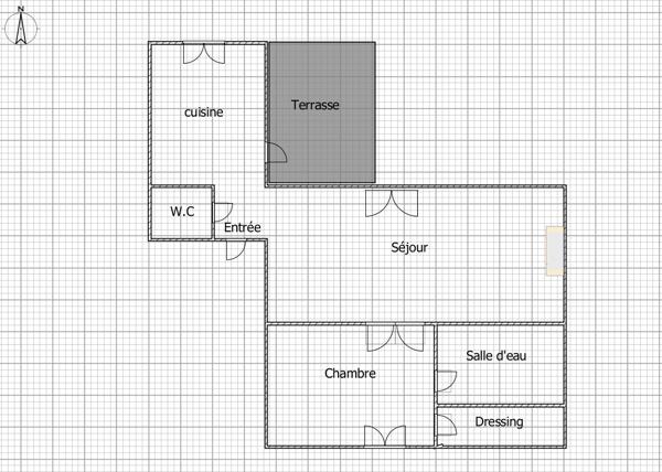 Appartement 2 pièces - 45 m²