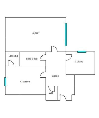 Appartement à vendre 2 pièces 42 m² Vaux-sur-Seine