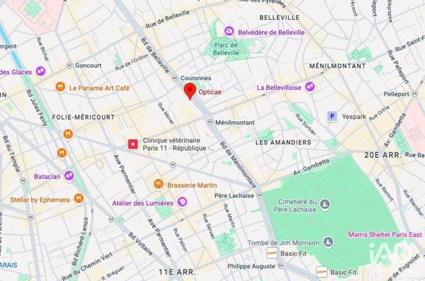 Boutique/Local commercial à vendre 65 m² Paris 11