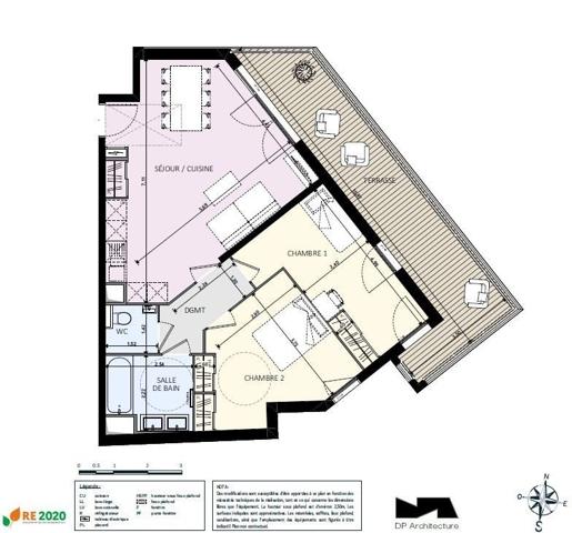 Appartement à vendre 3 pièces 68 m² Antibes