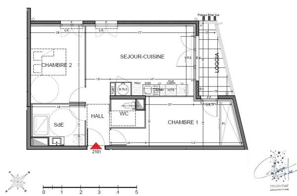Appartement T3 à vendre  3 pièces - 58,64 m2 ST REMY DE PROVENCE - 13