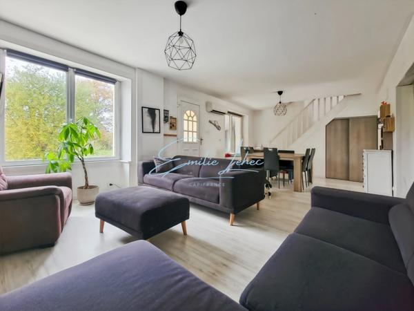 Pont-Aven – Immeuble rénové, T3 et T5, grand jardin, proximité de tout.