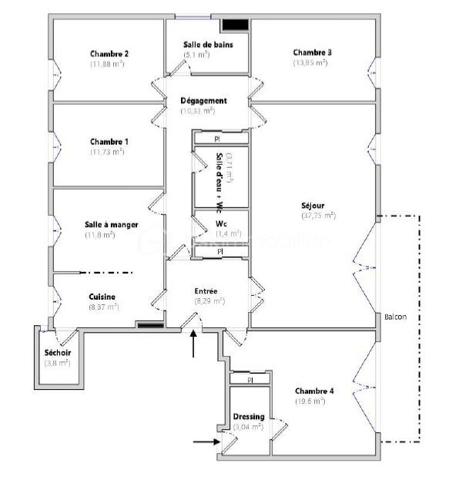 Appartement de 150,65 m²
