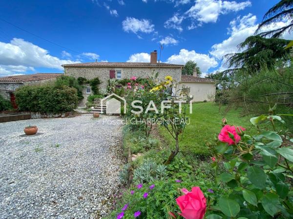 MAISON ANCIENNE EN PIERRES  3 CHAMBRES CADRE VERDOYANT GRANDE DEPENDANCE ATTENANTE 75 M²