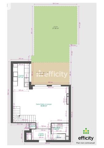 Appartement 3 pièces - 90 m²