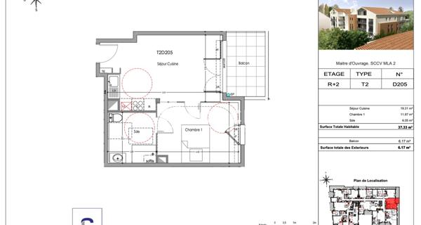 Location Appartement 2 pièces 37.33 m² - Morières-lès-avignon 84310
