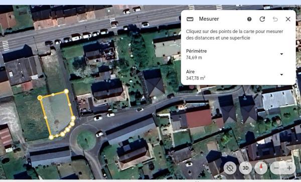 Terrain constructible 550m² dans un secteur idéal