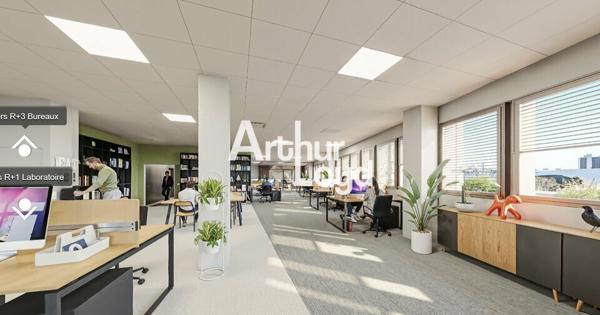 BUREAUX NEUF 4011 M² DIVISIBLES PAR 97 M² - NICE MERIDIA ECO-VALLEE