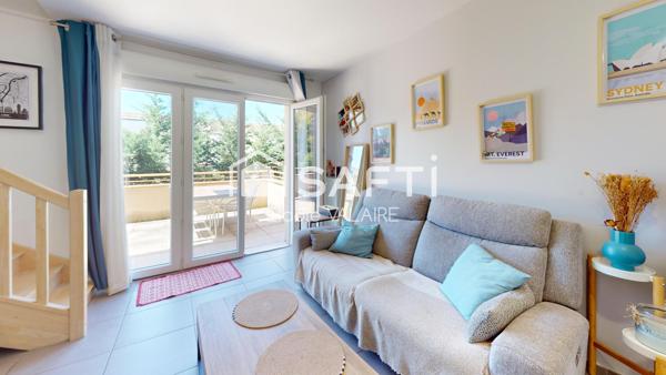 Appartement T2 43m² en Duplex Dernier étage avec grande Terrasse et un garage