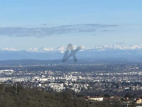 Villa contemporaine 4 chambres avec vue exceptionnelle au calme et sans vis à vis à Saint-Didier-au-Mont-d’Or