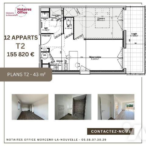 Découvrez ce bel appartement T3 neuf de 69.19 m², situé en rez-de-chaussée d'une résidence réce...