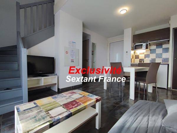 EXCLUSIVITE - T2 D'ENV. 31 M² MEUBLÉ POUR 4 COUCHAGES AVEC TERRASSE ET PARKING.