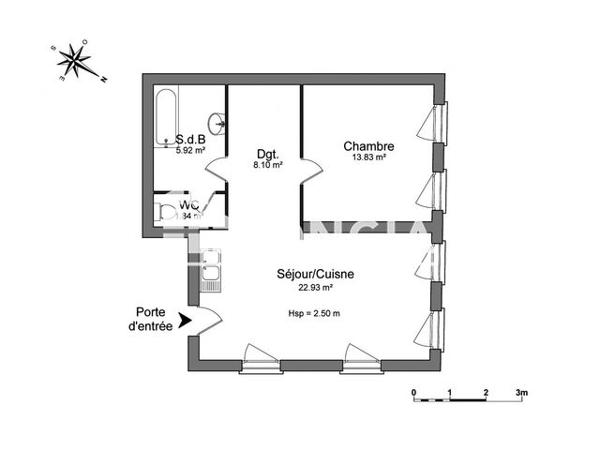 Location Appartement 2 pièces 52.62 m² - 60 GRAND RUE Diemeringen 67430
