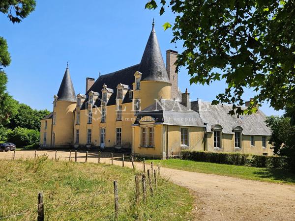 Beau domaine de 108 hectares à vendre dans la Sarthe avec Château Monument historique