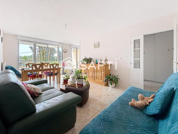 T3 lumineux 77 m² avec terrasse, ascenseur, cave et parking sécurisé