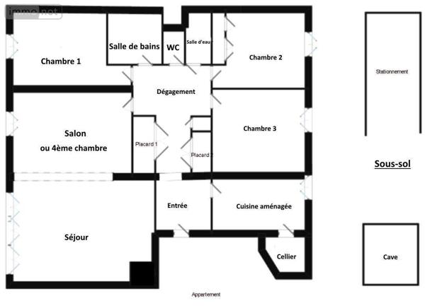 Appartement à vendre à Le Mans dans la Sarthe (72000), ref : NL-72-180   
Bourg Belé