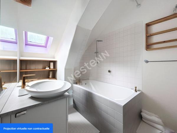 Nantes Monselet T3 / 80m² au sol / DERNIER ETAGE / ASCENSEUR