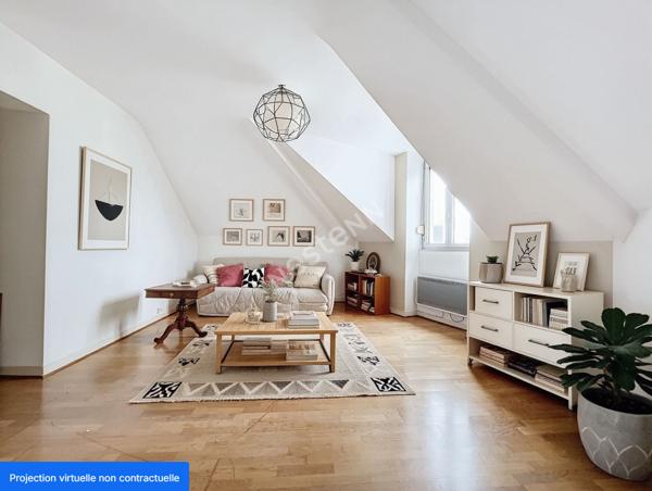 Nantes Monselet T3 / 80m² au sol / DERNIER ETAGE / ASCENSEUR