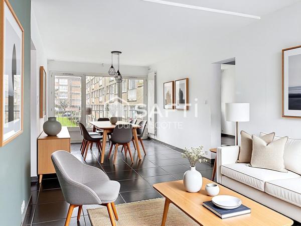 Appartement T3, 2 chambres, cave