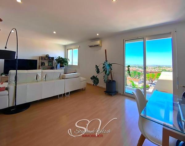 Appartement 4 pcs 80m2, 3 chambres Dernier étage, vue exceptionnelle