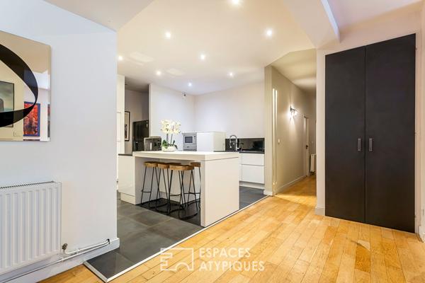 Appartement rénové dans un ancien moulin avec terrasse