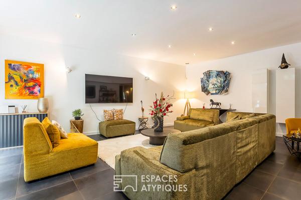 Appartement rénové dans un ancien moulin avec terrasse