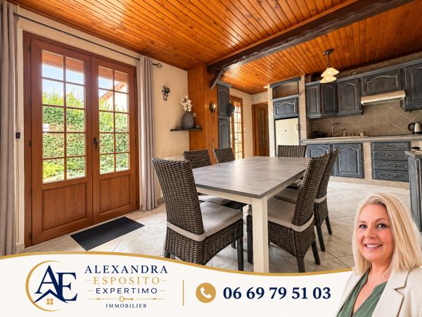 VERNOUILLET – MAISON INDÉPENDANTE AVEC 3 CHAMBRES, GARAGE ET TERRASSE EXPOSÉE SUD-OUEST