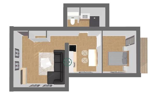 Charmant T2 Refait à neuf avec Jardin