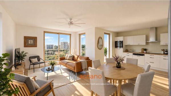 Duplex en dernier étage avec vue dégagée