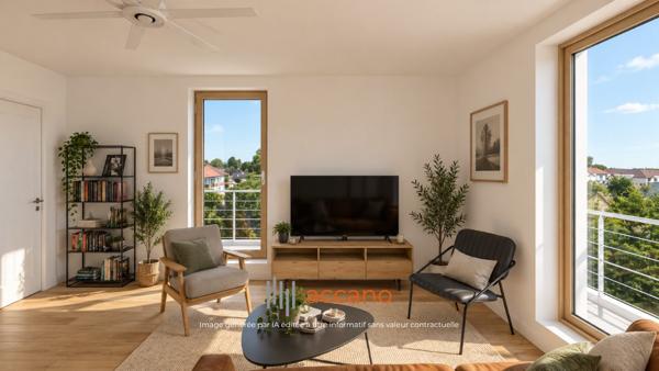 Duplex en dernier étage avec vue dégagée