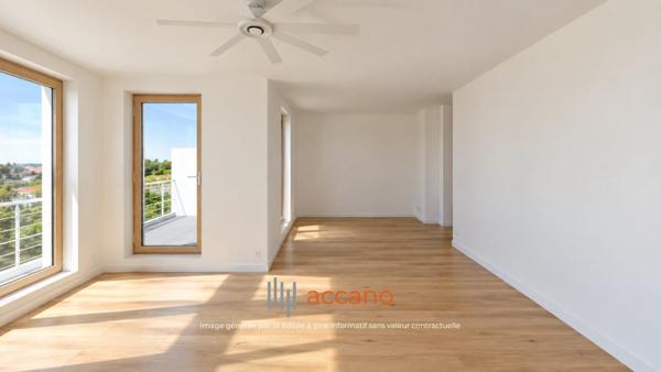 Duplex en dernier étage avec vue dégagée