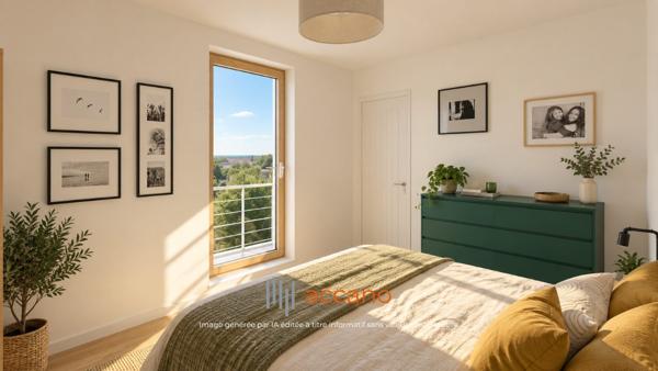 Duplex en dernier étage avec vue dégagée