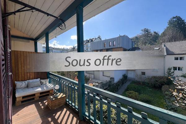 Évian centre – Superbe T2 rénové avec balcon plein sud et ascenseur – Emplacement idéal !