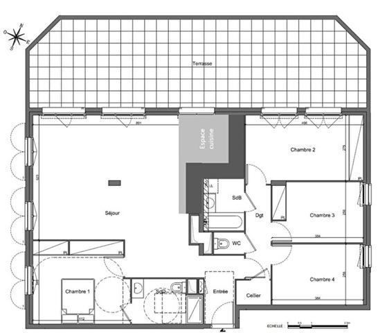 Appartement Bougival 5 pièce(s) 113.42 m2 , Bougival Appartement Bougival 5 pièce(s) 113.42 m2 , Bougival