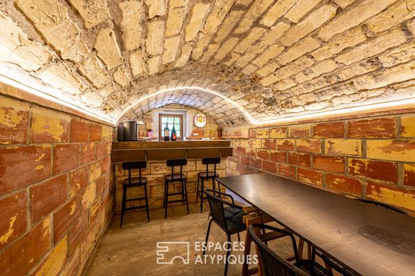 Appartement au coeur d’un ancien moulin rénové et dans un parc arboré.