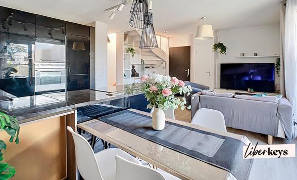 Duplex T5 traversant / Rillieux-village / dernier étage / terrasse ouest / stationnement