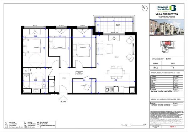 Appartement Maisons Alfort 4 pièces 82.75 m²