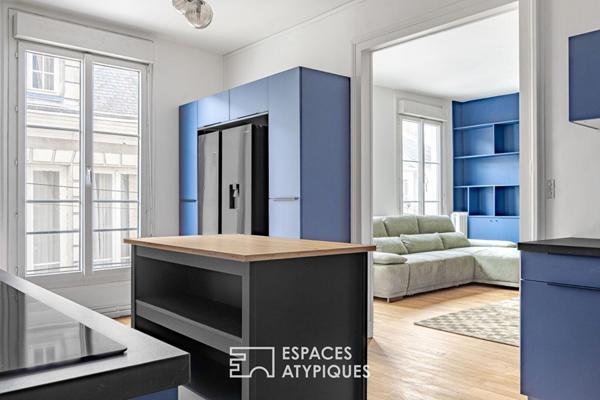 Appartement de caractère rénové avec parking en coeur de ville