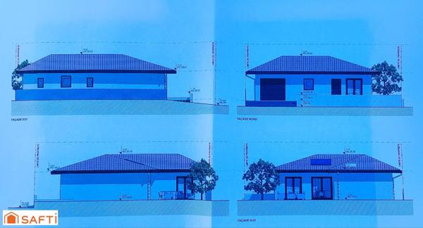 A VENDRE MAISON NEUVE DE 89M² SUE 280M² DE TERRAIN