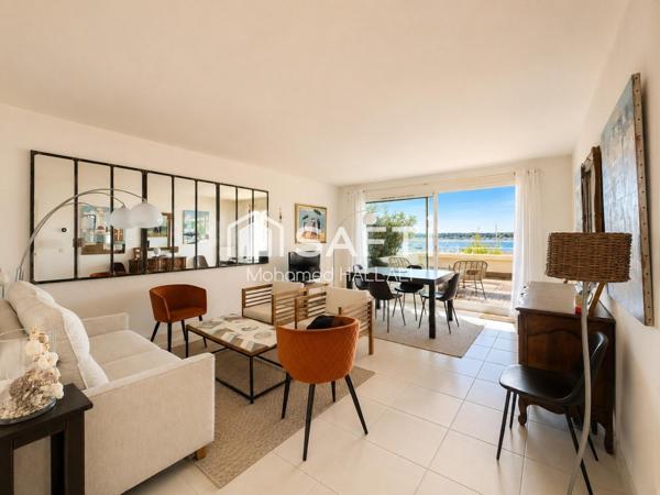T3 73 m², vue mer, terrasses 50 m², parking