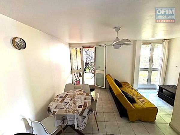 A louer beau T3 meublé avec varangue et jardin dans la residence Les Huppes de bourbon à La Montagne